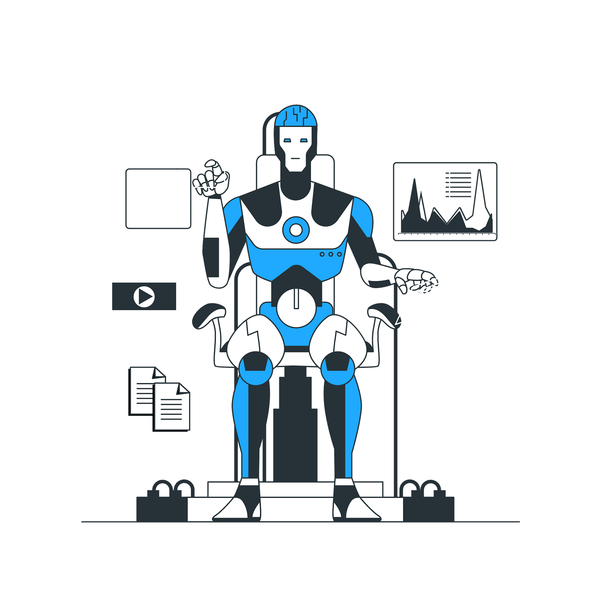 Artificial intelligence-bro SWF Programmierer Hero Motiv